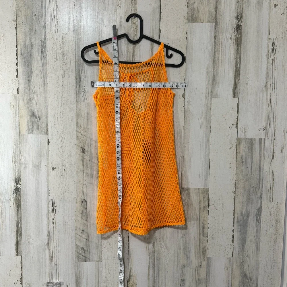 Wild Fable Bright Orange Mesh Coverup
